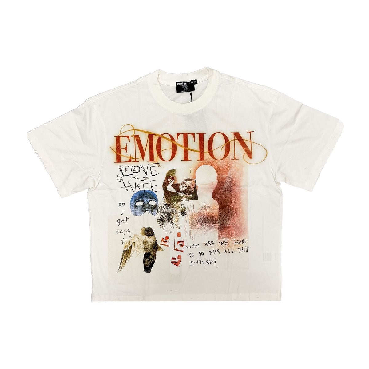 Mixed Emotions White “Deja Vu” Tee