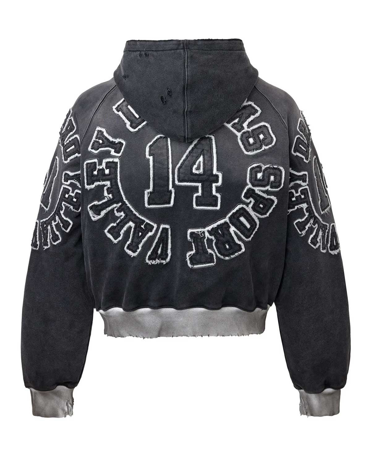 VALE FOREVER ANTHEM ZIP UP HOODIE BLACK