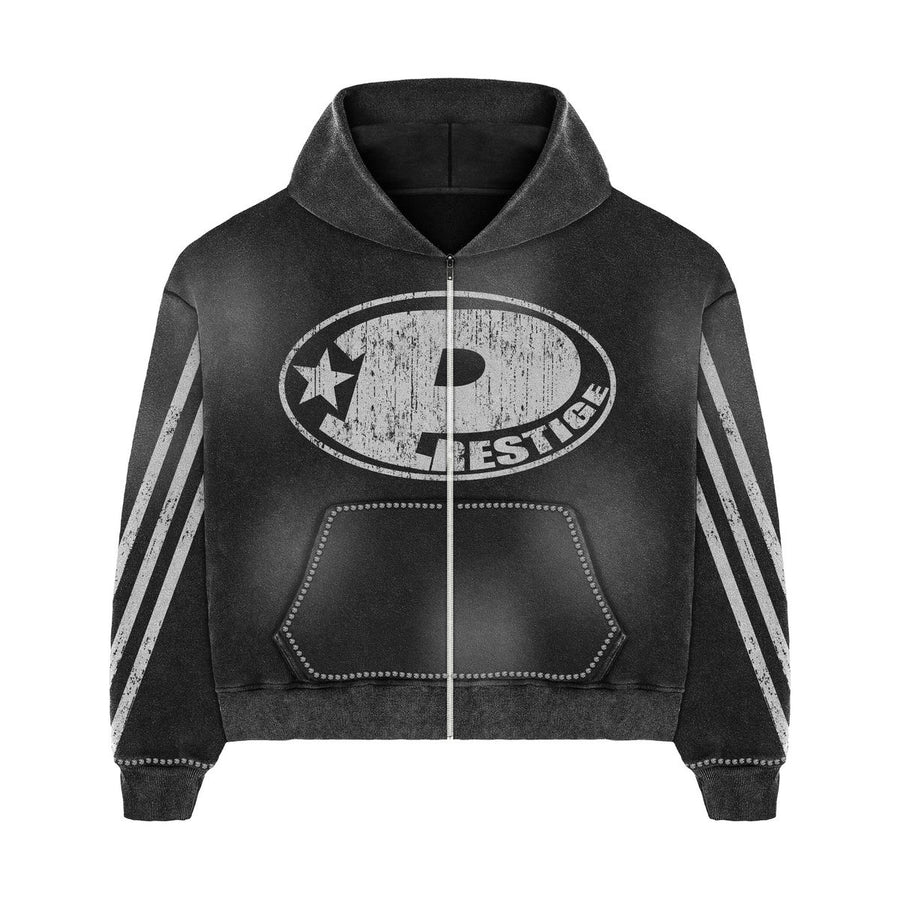 Prestige "P Logo" Rhinestone Hoodie