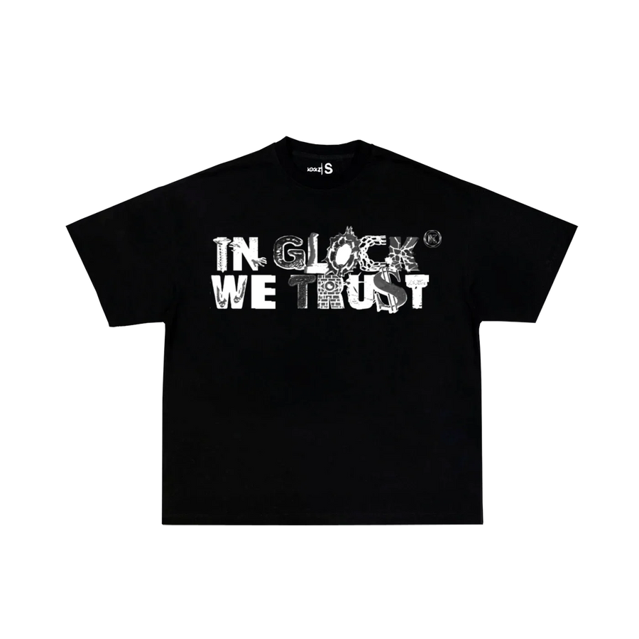 In Glock We Trust SKRAPYARD OVERSIZED TEE (BLACK)
