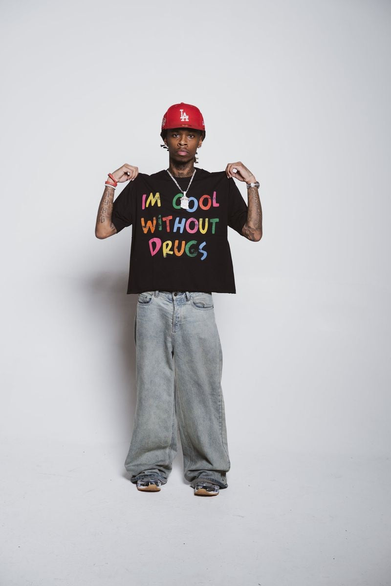 Cool Without Drugs Black Tee