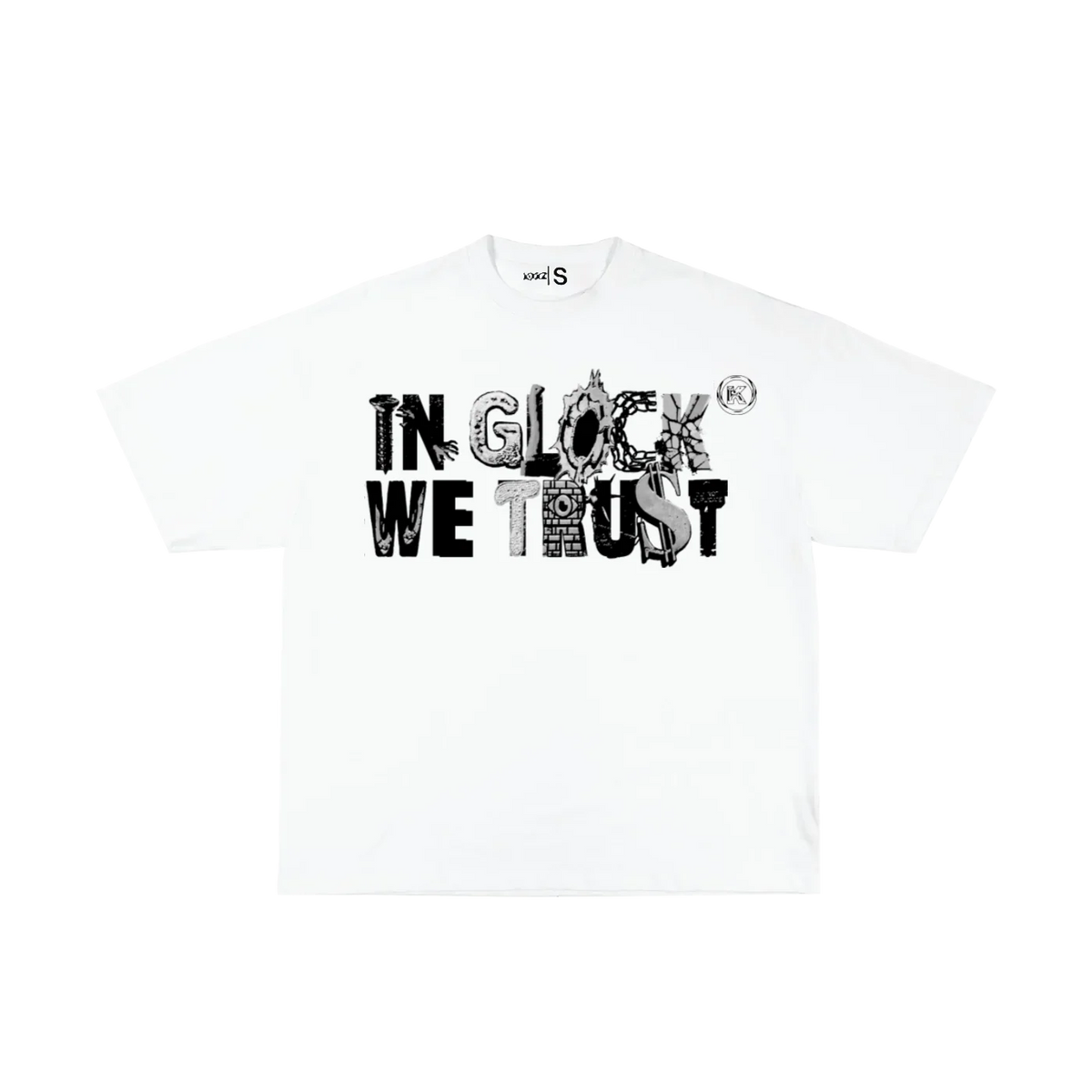 In Glock We Trust SKRAPYARD OVERSIZED TEE