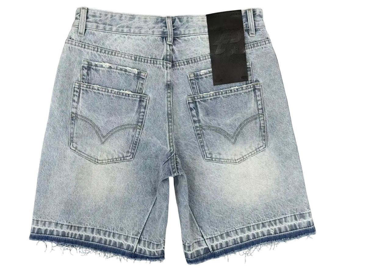 Politics Shorts - Light Blue Wash