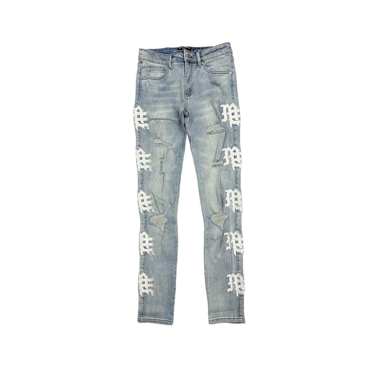 Mixed Emotions ‘Sea’ Monogram Denim
