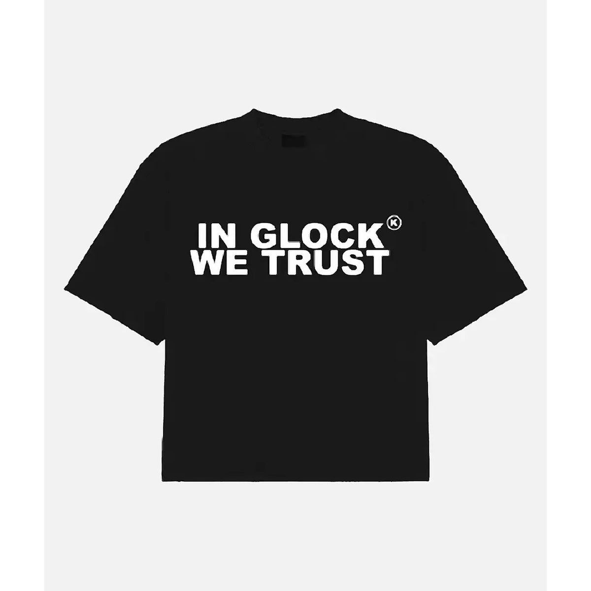 In Glock We Trust Oversized T-Shirt Black/White