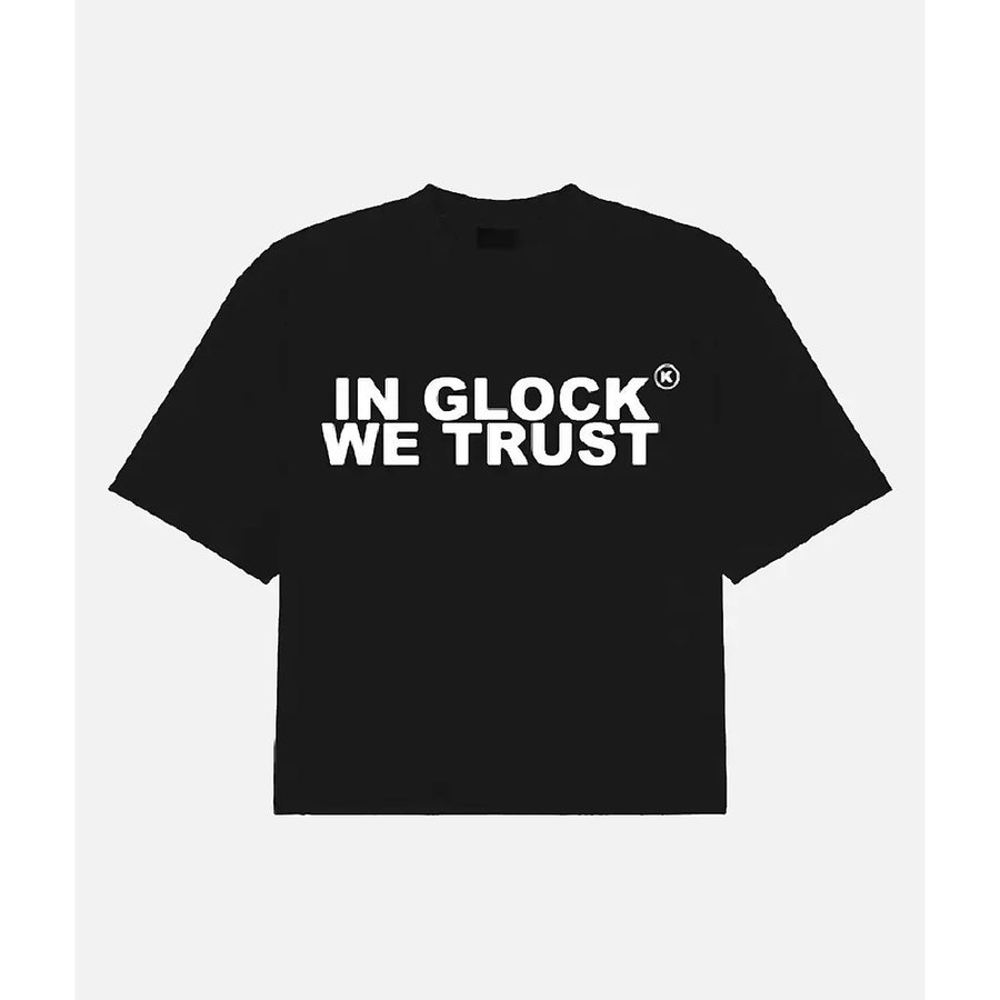 In Glock We Trust Oversized T-Shirt Black/White